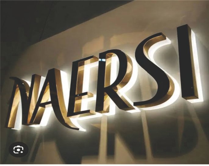 Golden Letter Signage